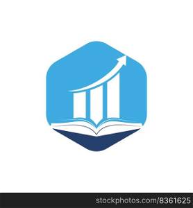 Finance book logo design. Business growth education logo design. 