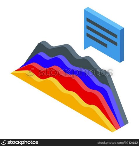 Finance business graph icon isometric vector. Web plan content. Bank help. Finance business graph icon isometric vector. Web plan content