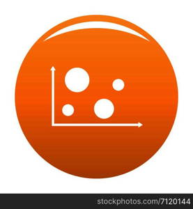 Finance diagram icon. Simple illustration of diagram vector icon for any any design orange. Finance diagram icon vector orange