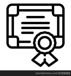 Finance diploma icon outline vector. Paper team. Office job. Finance diploma icon outline vector. Paper team