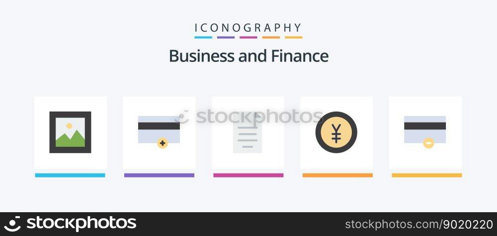 Finance Flat 5 Icon Pack Including finance. money. document. finance. money. Creative Icons Design