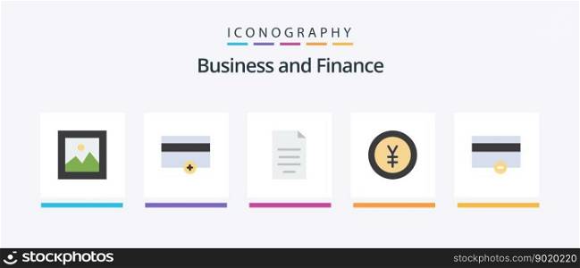 Finance Flat 5 Icon Pack Including finance. money. document. finance. money. Creative Icons Design