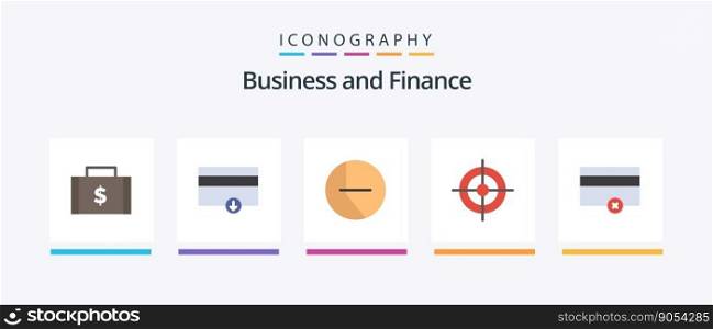 Finance Flat 5 Icon Pack Including payments. finance. chart. tar≥t. finance. Creative Icons Design