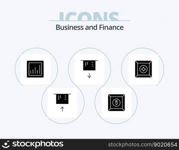 Finance Glyph Icon Pack 5 Icon Design. . . graph. product. box