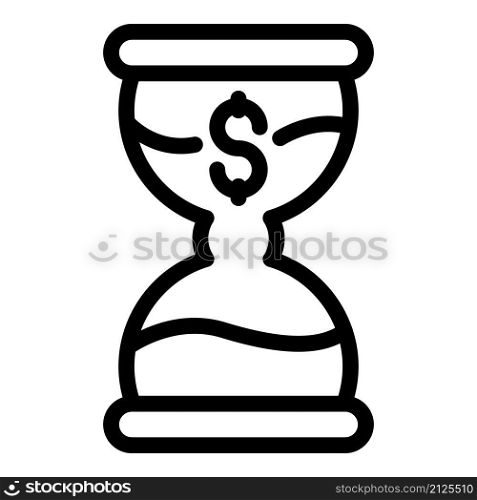 Finance hourglass icon outline vector. Corporate team. Work idea. Finance hourglass icon outline vector. Corporate team