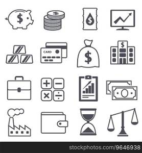 Finance icon Royalty Free Vector Image