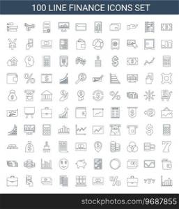 Finance icons Royalty Free Vector Image
