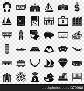 Finance icons set. Simple style of 36 finance vector icons for web for any design. Finance icons set, simple style