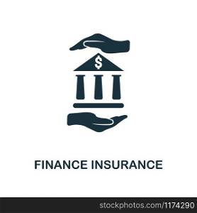 Finance Insurance creative icon. Simple element illustration. Finance Insurance concept symbol design from insurance collection. Can be used for mobile and web design, apps, software, print.. Finance Insurance icon. Line style icon design from insurance icon collection. UI. Illustration of finance insurance icon. Ready to use in web design, apps, software, print.