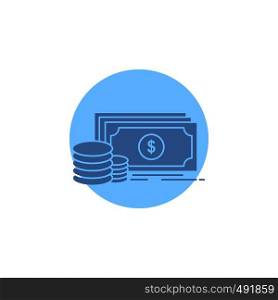 Finance, investment, payment, Money, dollar Glyph Icon.. Vector EPS10 Abstract Template background
