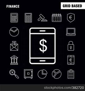 Finance Line Icons Set For Infographics, Mobile UX/UI Kit And Print Design. Include: Dollar, Coin, Money, Flower, Sale, Cloud, Discount, Sale Collection Modern Infographic Logo and Pictogram. - Vector