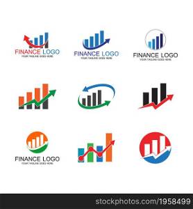 finance logo and symbols vector concept illustration