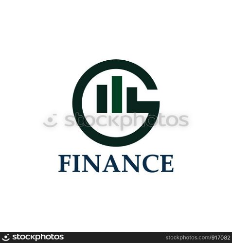 Finance logo design template Vector illustration of icon