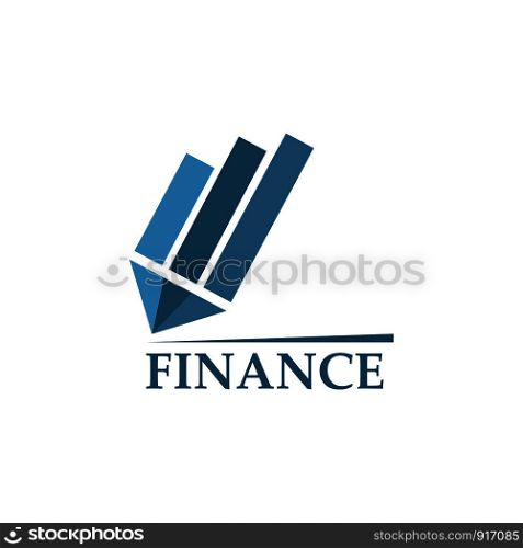 Finance logo design template Vector illustration of icon