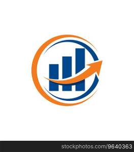 Financial accounting logo advisers Royalty Free Vector Image