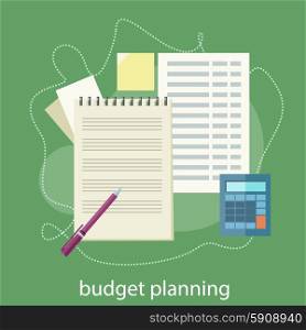 Financial accounting stock market analysis. Budget planning concept. . Budget planning concept