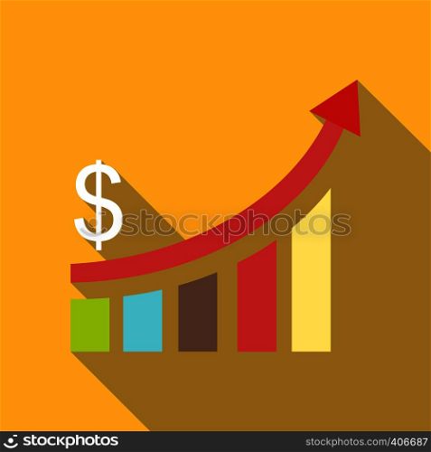 Financial analysis chart icon. Flat illustration of financial analysis chart vector icon for web design. Financial analysis chart icon, flat style