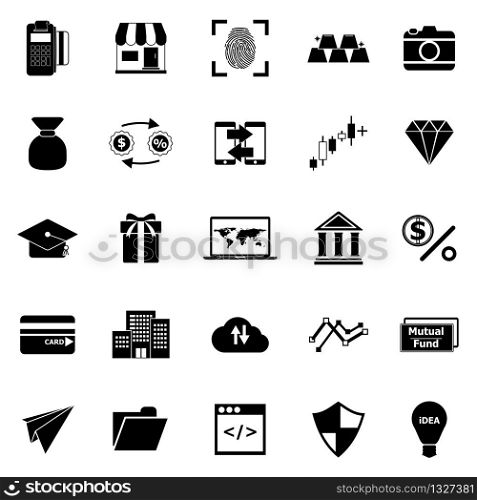 Financial cashless created icons element, stock vector