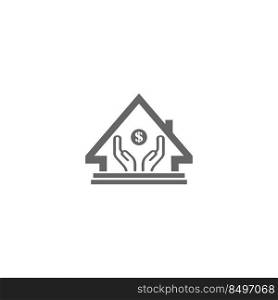 financial center logo design vector illustration icon