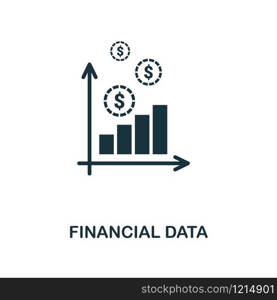 Financial Data creative icon. Simple element illustration. Financial Data concept symbol design from personal finance collection. Can be used for mobile and web design, apps, software, print.. Financial Data icon. Line style icon design from personal finance icon collection. UI. Pictogram of financial data icon. Ready to use in web design, apps, software, print.