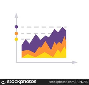 Financial Growth Coin Stock Market. Financial growth coin stock market. Successful graph of profit growth and cash investments in startups. Metaphor of the plants sprout in the column of gold coins. Invest progress vector illustration