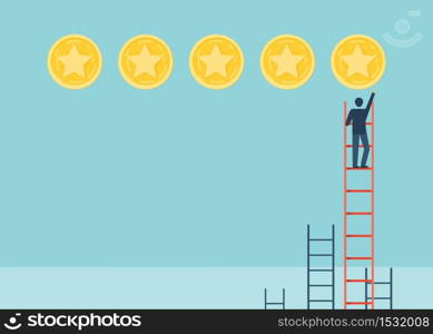 Financial growth concept with golden coin dollar. up or down income graph vector design. concept of monetary collection or strategy of profit or benefit making in business.