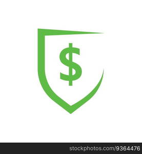 financial illustration vector with money logo design