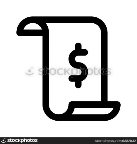 financial record, icon on isolated background