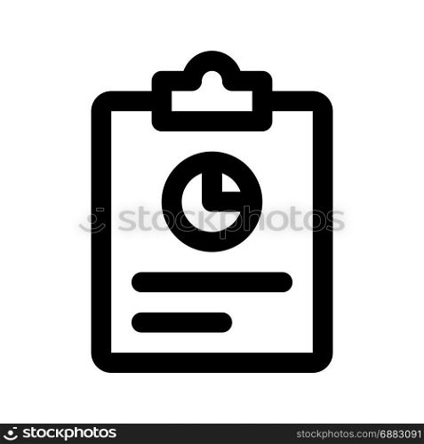 financial report, icon on isolated background