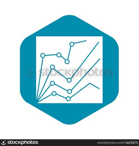 Financial statistics icon. Simple illustration of financial statistics vector icon for web design. Financial statistics icon, simple style