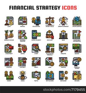 Financial Strategy , Thin Line and Pixel Perfect Icons