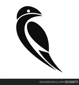 Finch icon logo design illustration 