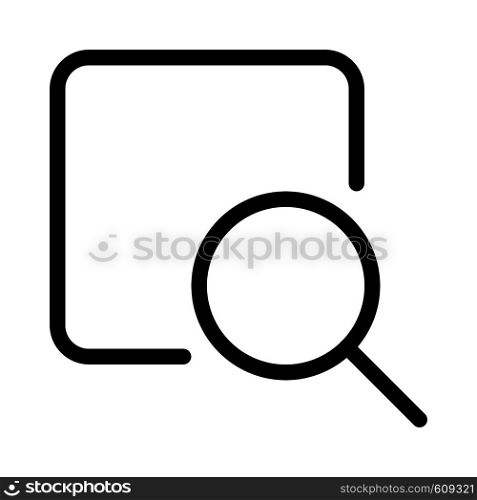 Find and lookup on internet with magnifying glass