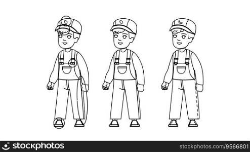 find difference kid boy vector. game spot, puzzle summer, activity school child, different find difference kid boy character. people black line illustration. find difference kid boy vector