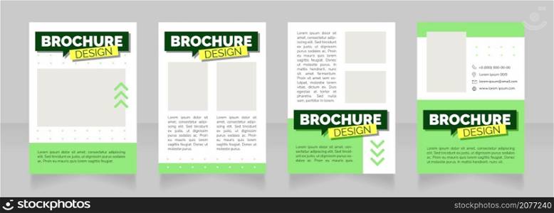 Find job with attractive salary blank brochure design. Template set with copy space for text. Premade corporate reports collection. Editable 4 paper pages. Rubik Black, Regular, Light fonts used. Find job with attractive salary blank brochure design
