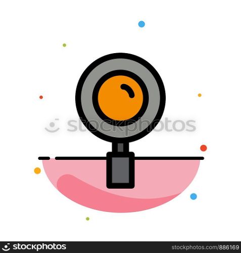Find, Magnifier, Magnifying, Search Abstract Flat Color Icon Template