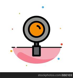 Find, Magnifier, Magnifying, Search Abstract Flat Color Icon Template
