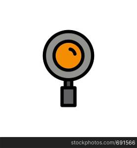 Find, Magnifier, Magnifying, Search Flat Color Icon. Vector icon banner Template