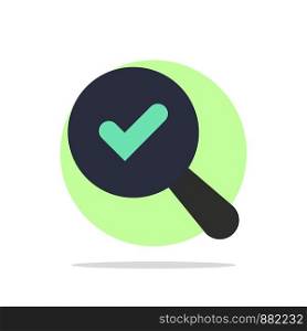 Find, Search, View Abstract Circle Background Flat color Icon