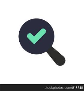 Find, Search, View Flat Color Icon. Vector icon banner Template