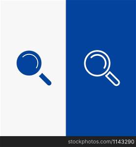 Find, Search, View Line and Glyph Solid icon Blue banner Line and Glyph Solid icon Blue banner