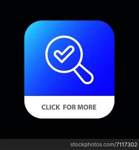 Find, Search, View Mobile App Button. Android and IOS Line Version