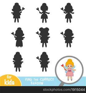 Find the correct shadow, education game for children, Fairy