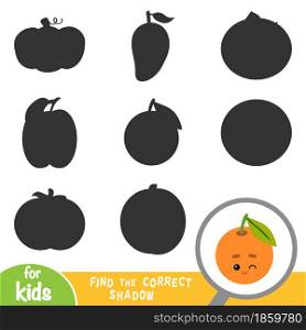 Find the correct shadow, education game for children, Mandarin