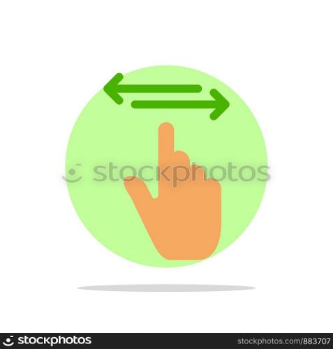 Finger, Gestures, Hand, Left, Right Abstract Circle Background Flat color Icon