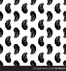 Finger glucose meter pattern seamless background texture repeat wallpaper geometric vector. Finger glucose meter pattern seamless vector