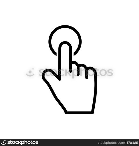 Finger icon, pointer signage trendy