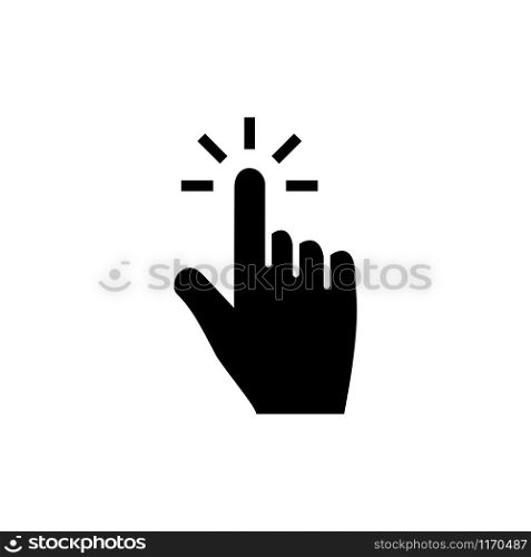 Finger icon, pointer signage trendy