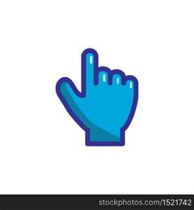 finger touch icon color style design