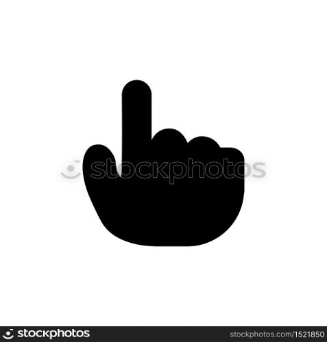 finger touch icon glyph style design